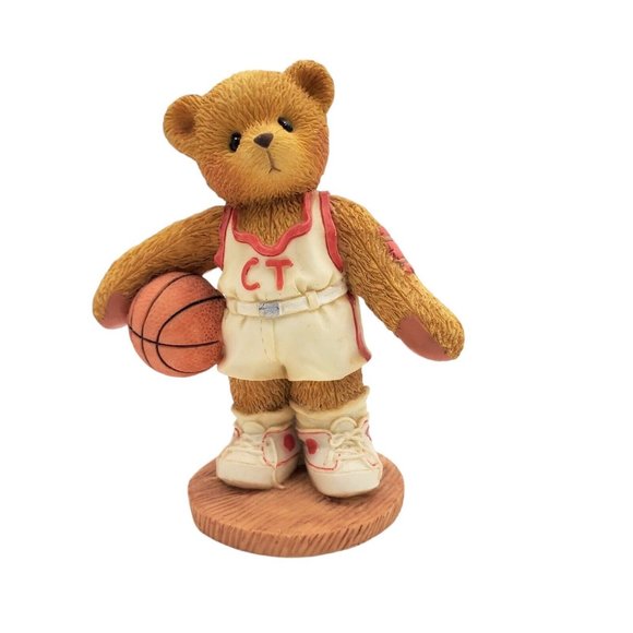 Cherished Teddies 1007 Larry "You're My Shooting‎ Star" 203440 Basket Ball Bear - Picture 1 of 6